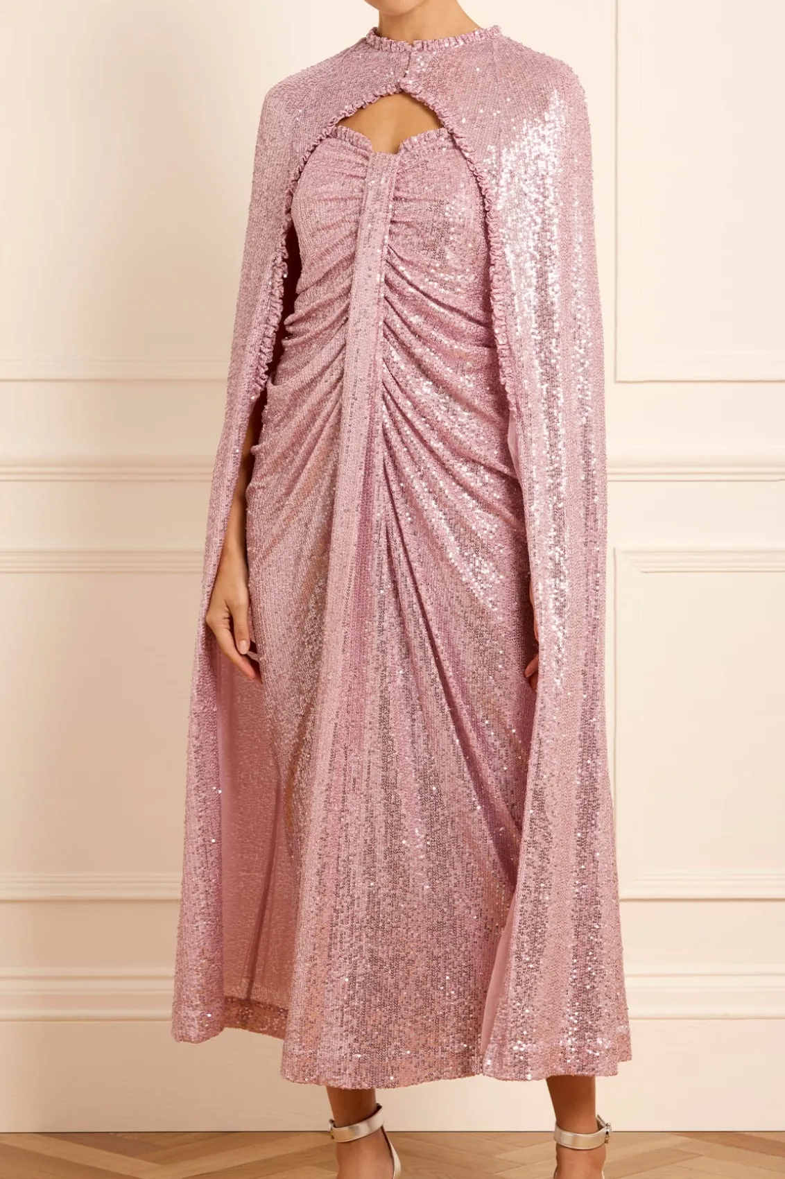 Responsibly Sourced | Capes^Needle & Thread Amora Long Cape Purple