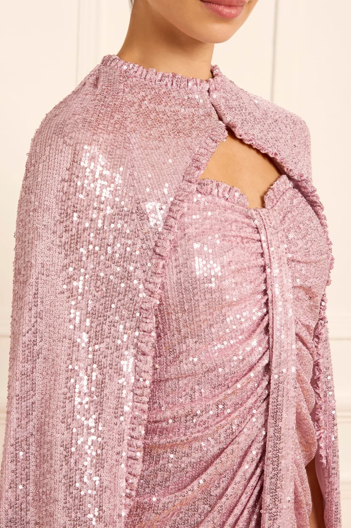 Responsibly Sourced | Capes^Needle & Thread Amora Long Cape Purple