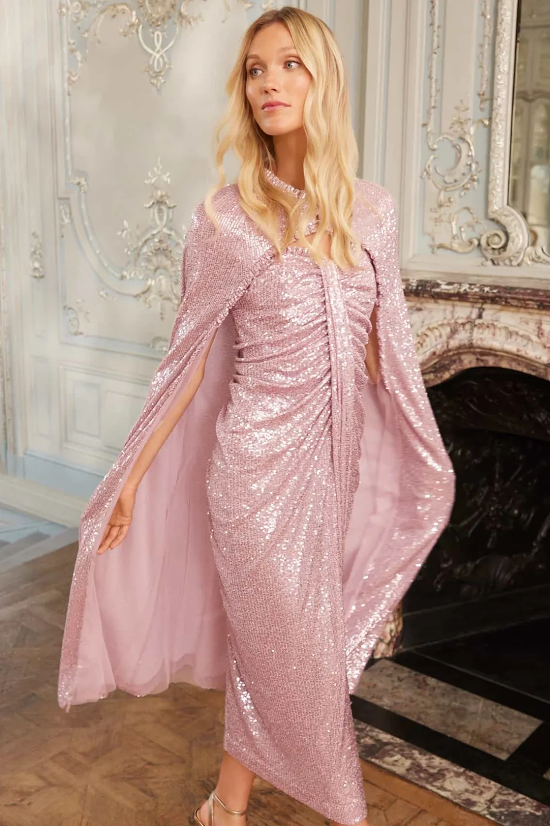 Embellished Dresses | Exclusives^Needle & Thread Amora Strapless Ankle Gown Purple