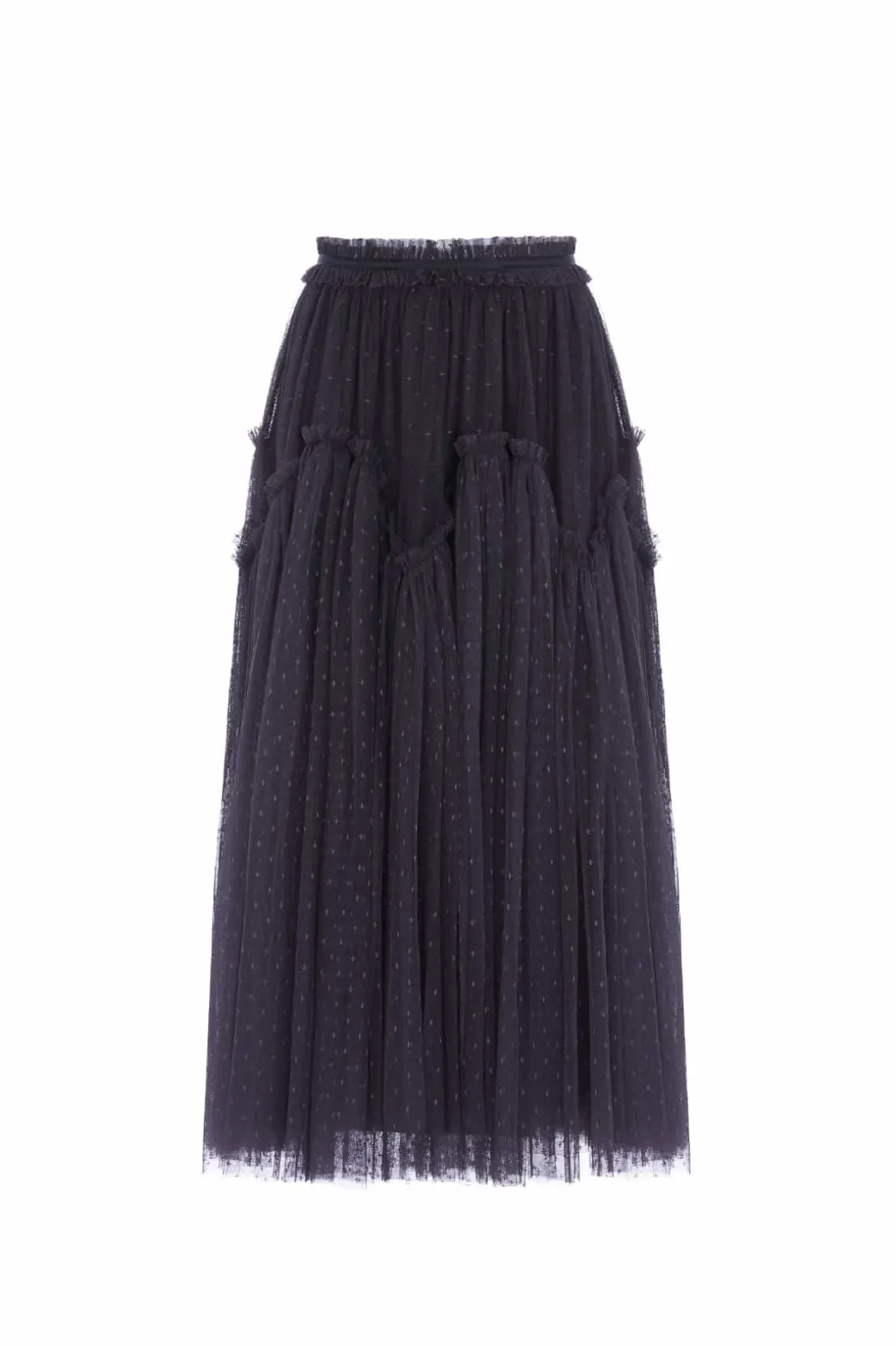 Responsibly Sourced | Skirts^Needle & Thread Arabesque Midaxi Skirt Black
