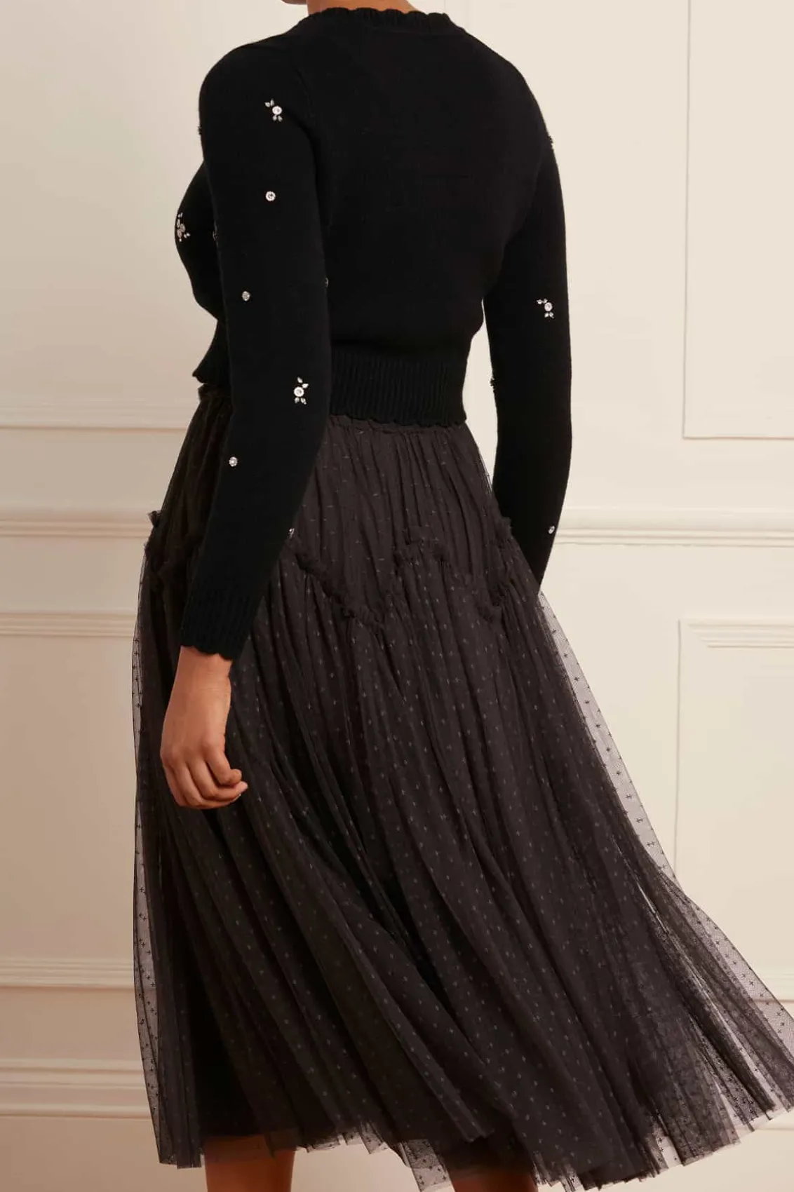 Responsibly Sourced | Skirts^Needle & Thread Arabesque Midaxi Skirt Black