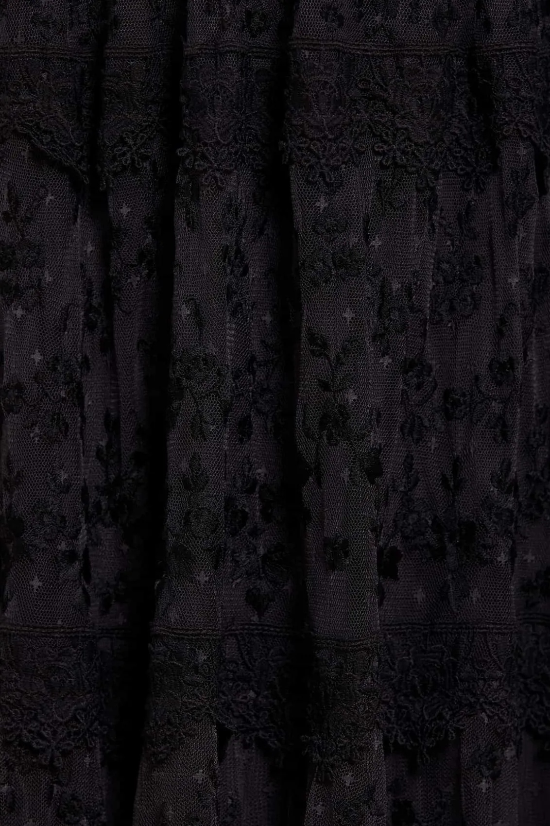 Evening Dresses | Embroidered Dresses^Needle & Thread Araminta Lace Gown Black