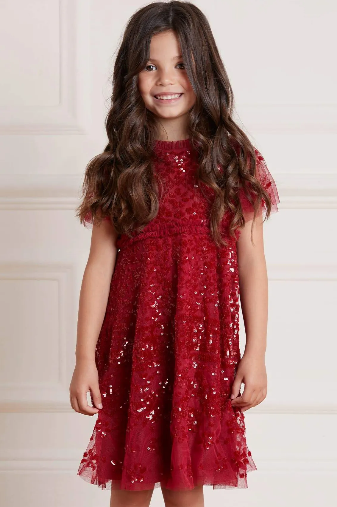Mummy & Me | Kids Embellished Dresses^Needle & Thread Aurora Kids Dress Red