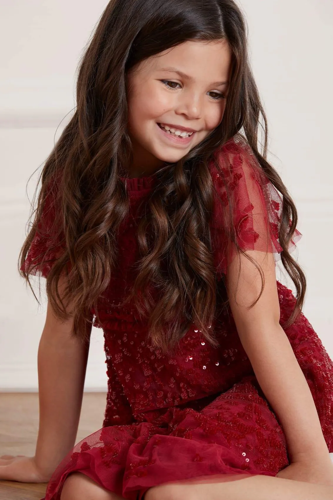 Mummy & Me | Kids Embellished Dresses^Needle & Thread Aurora Kids Dress Red