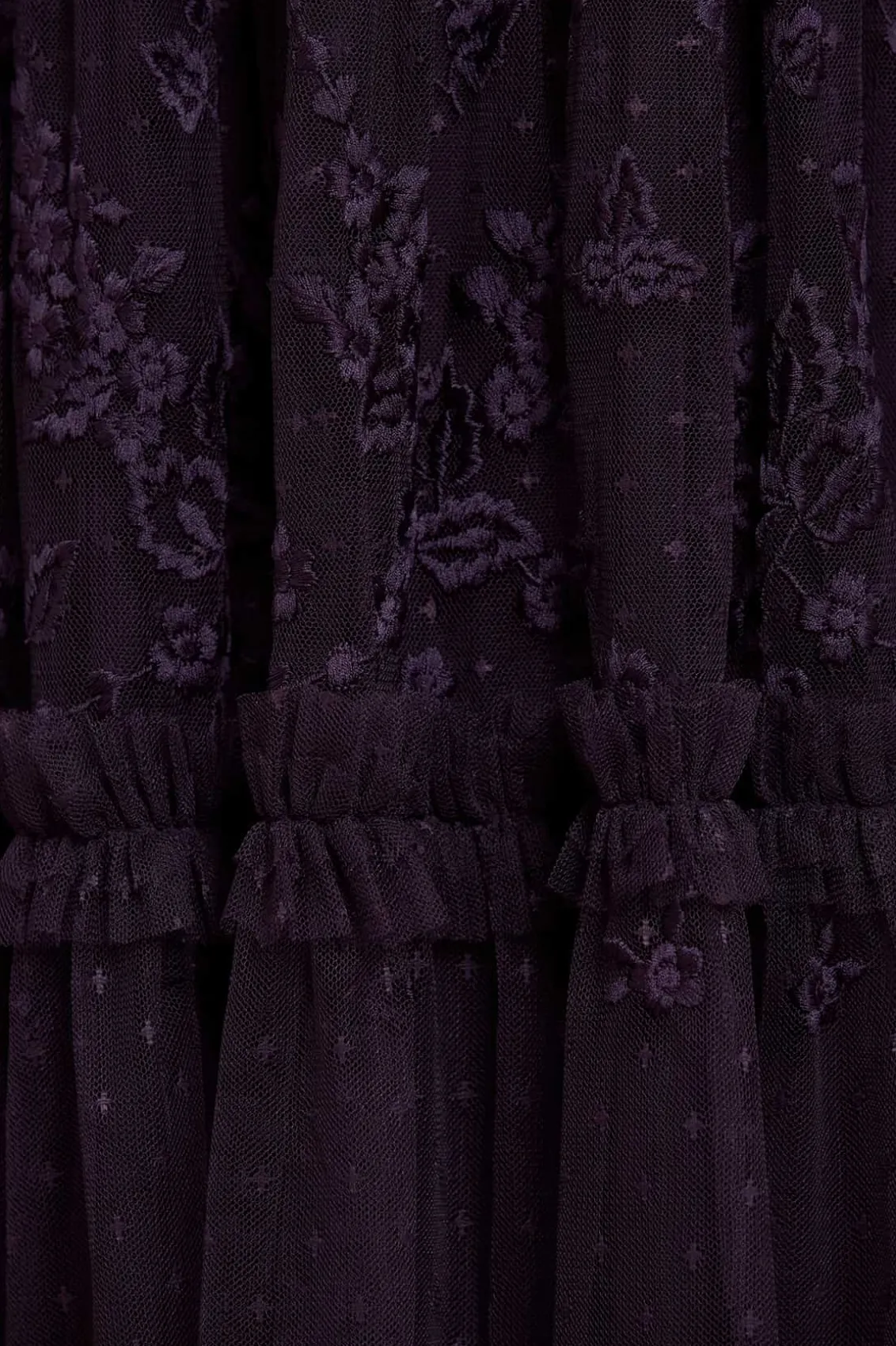 Evening Dresses | Embroidered Dresses^Needle & Thread Autumn Lace Long Sleeve Ankle Gown Blue