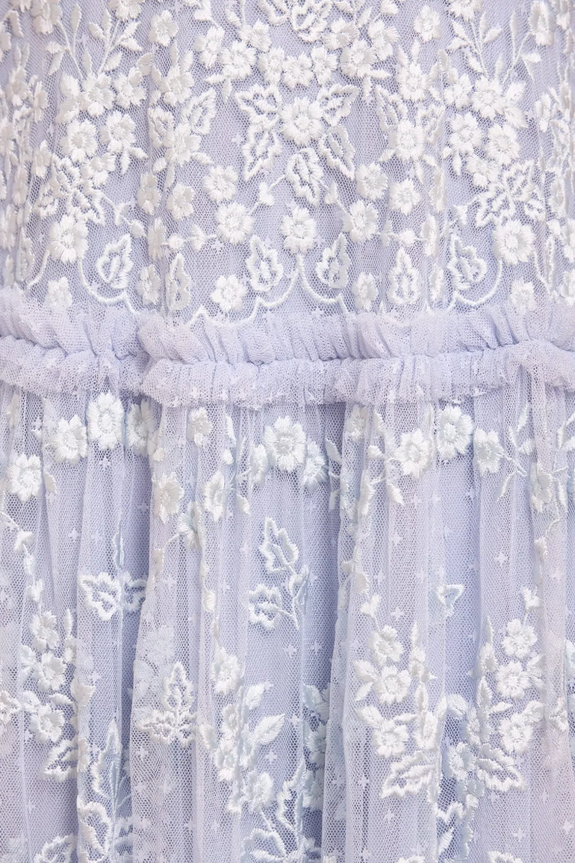 Evening Dresses | Embroidered Dresses^Needle & Thread Autumn Lace Long Sleeve Ankle Gown Blue