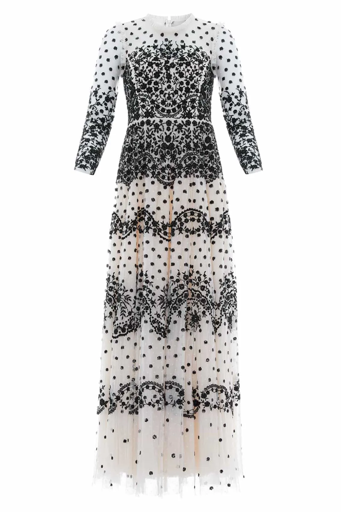 Mummy & Me | Evening Dresses^Needle & Thread Beatrice Long Sleeve Gown Champagne