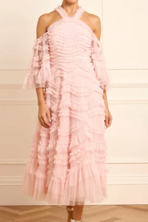 Wedding Guest | Evening Dresses^Needle & Thread Bronte Off-Shoulder Ballerina Dress Pink