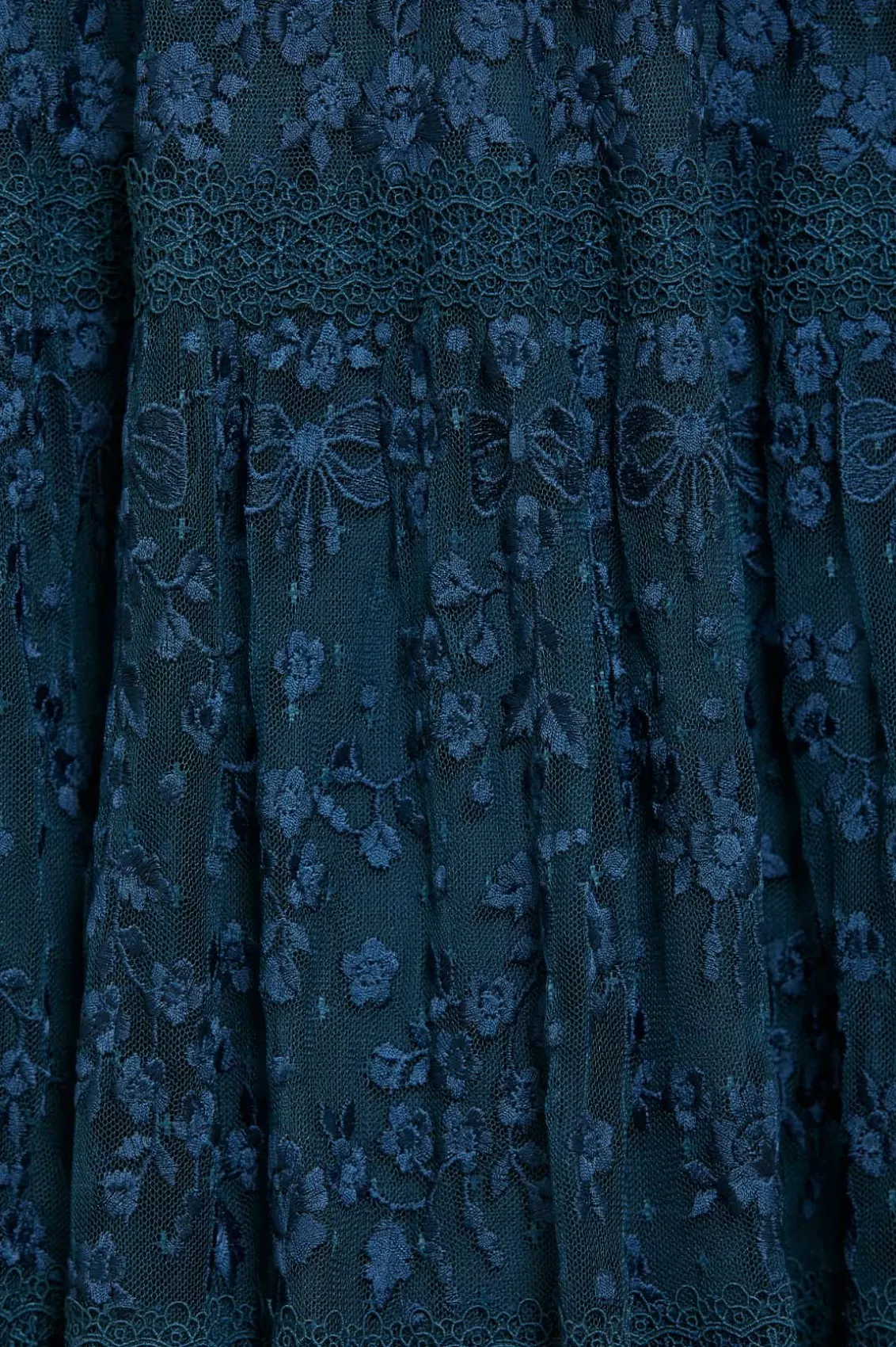Embroidered Dresses | Responsibly Sourced^Needle & Thread Celestia Ribbon Ankle Gown Blue