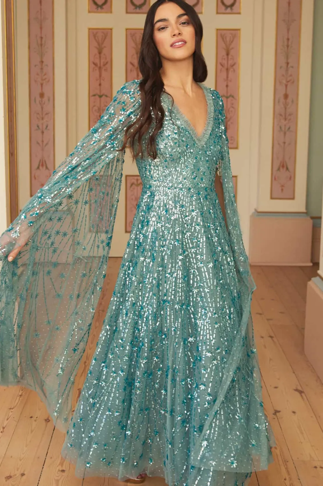 Mummy & Me | Evening Dresses^Needle & Thread Comet Ankle Gown Green