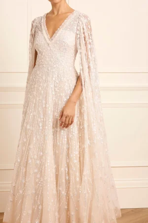 Bridal | Mummy & Me^Needle & Thread Comet Ankle Gown Champagne