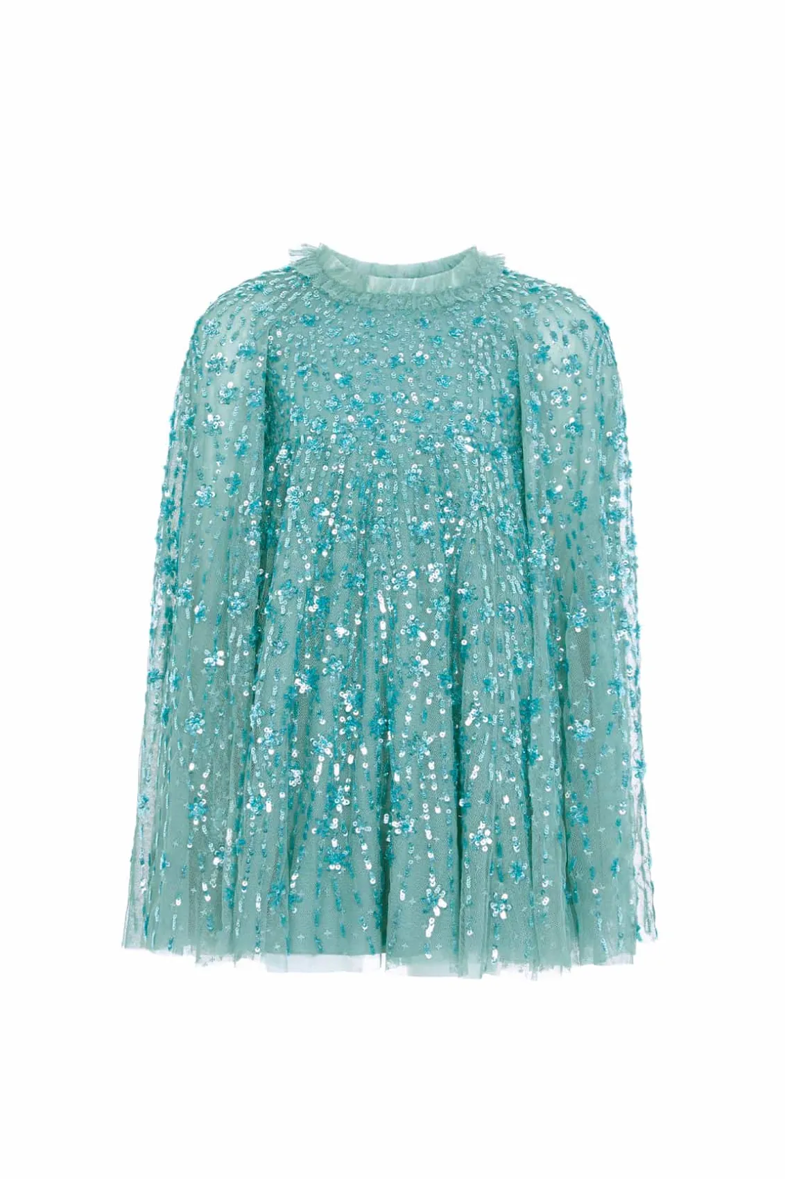 Mummy & Me | Kids Embellished Dresses^Needle & Thread Comet Cape Kids Dress Green