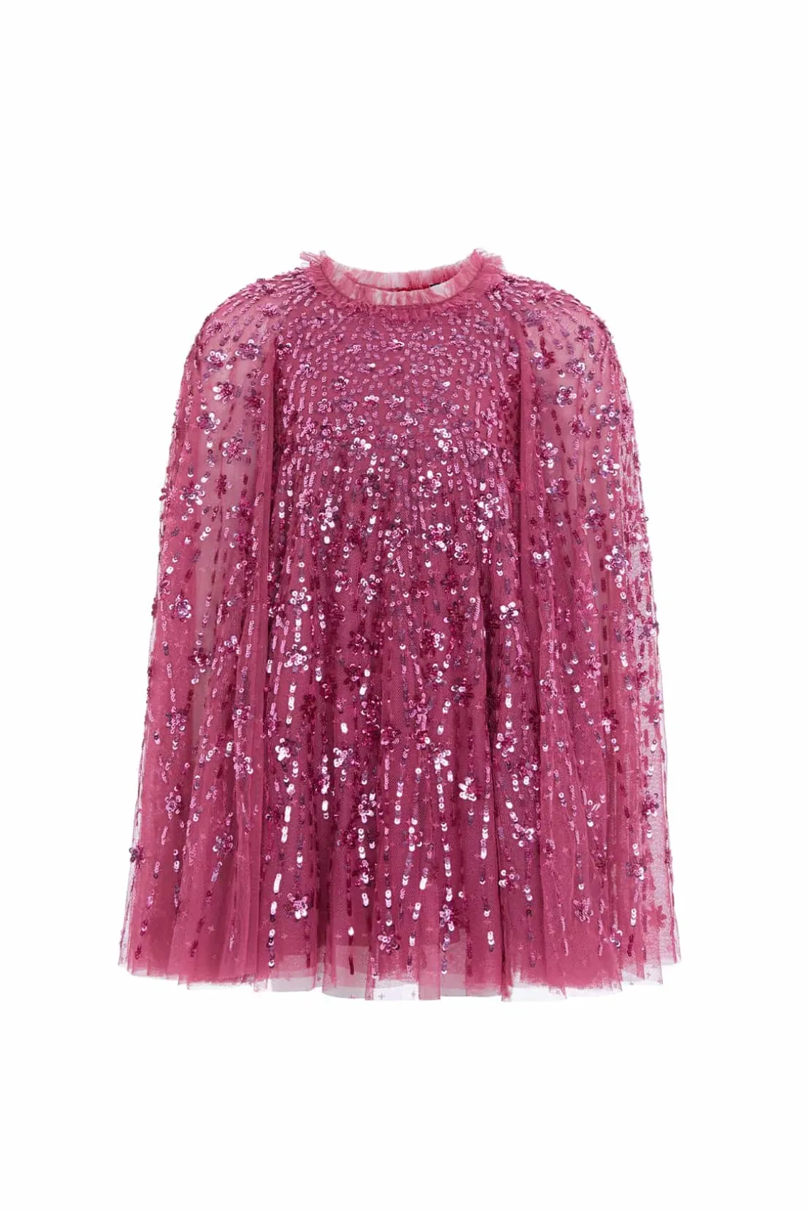 Kids Embellished Dresses | Kids Responsibly Sourced^Needle & Thread Comet Cape Kids Dress Pink