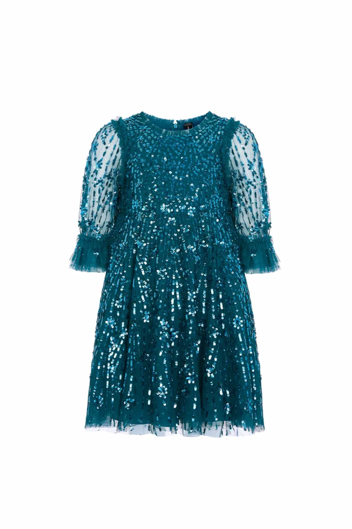 Kids Embellished Dresses | Kids Responsibly Sourced^Needle & Thread Comet Kids Dress Blue