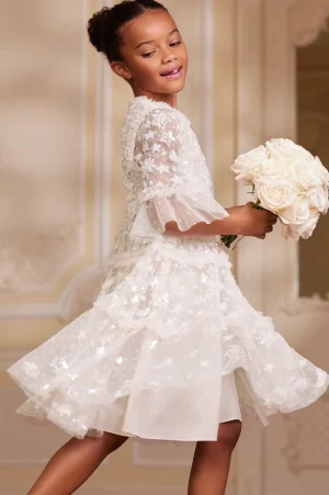 Mummy & Me | Flower Girl^Needle & Thread Constellation Gloss Kids Dress Champagne