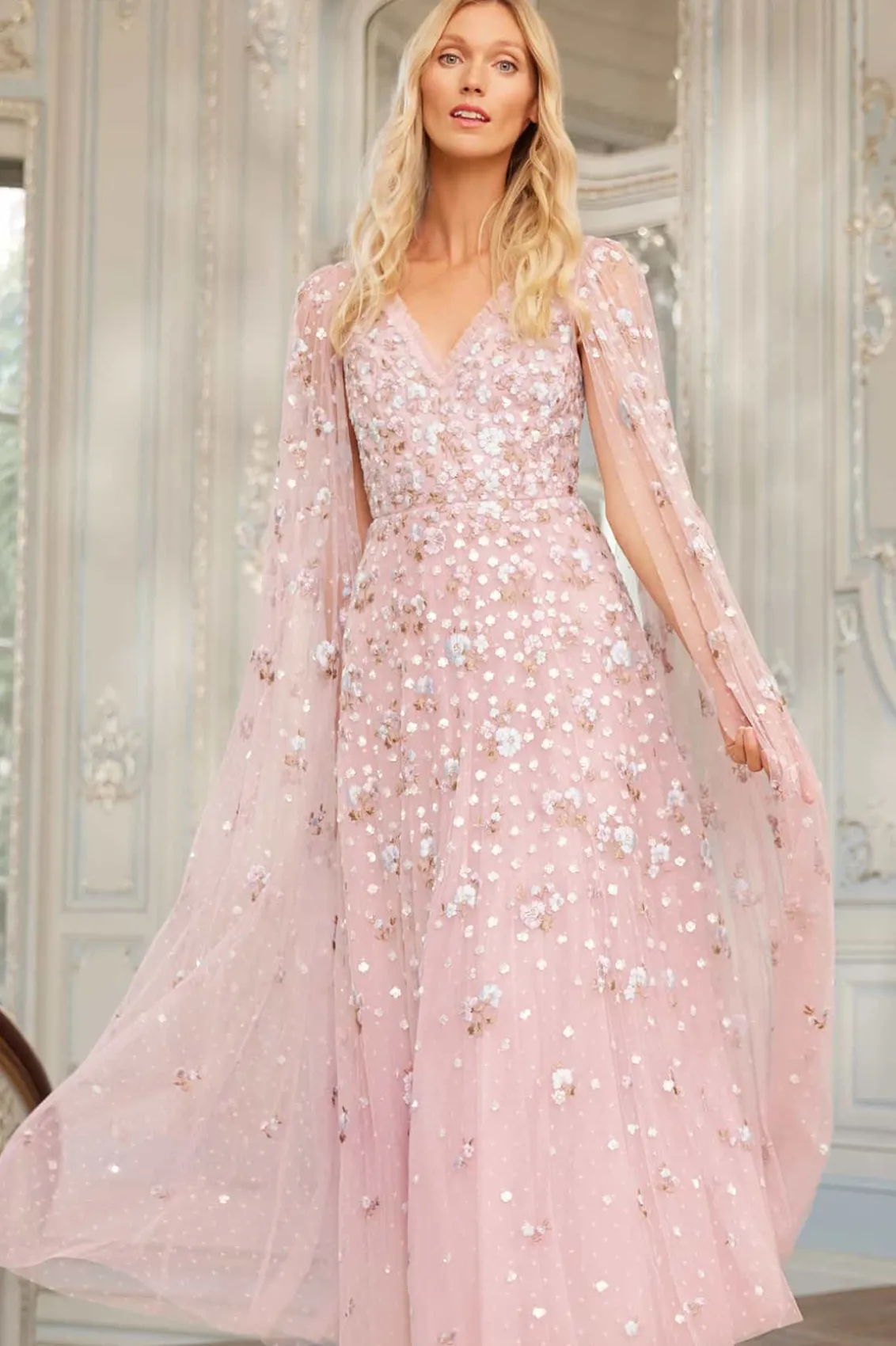 Mummy & Me | Evening Dresses^Needle & Thread Dahlia Ditsy Ankle Gown Purple