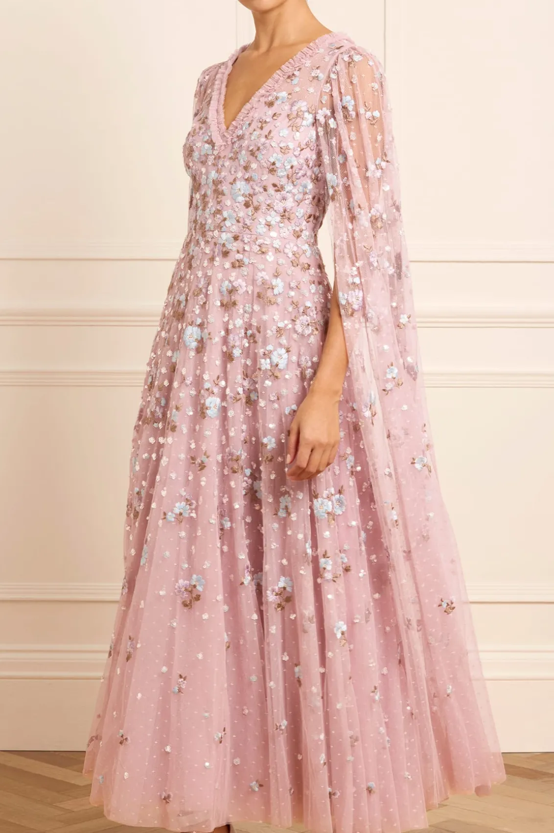 Mummy & Me | Evening Dresses^Needle & Thread Dahlia Ditsy Ankle Gown Purple