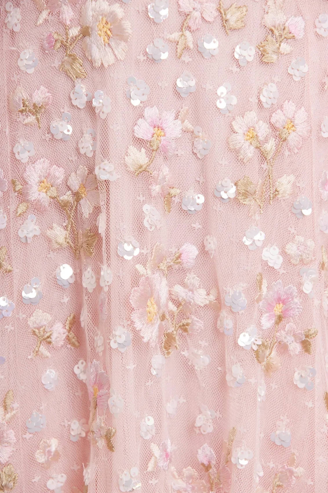 Evening Dresses | Embroidered Dresses^Needle & Thread Dahlia Ditsy Ankle Gown Pink