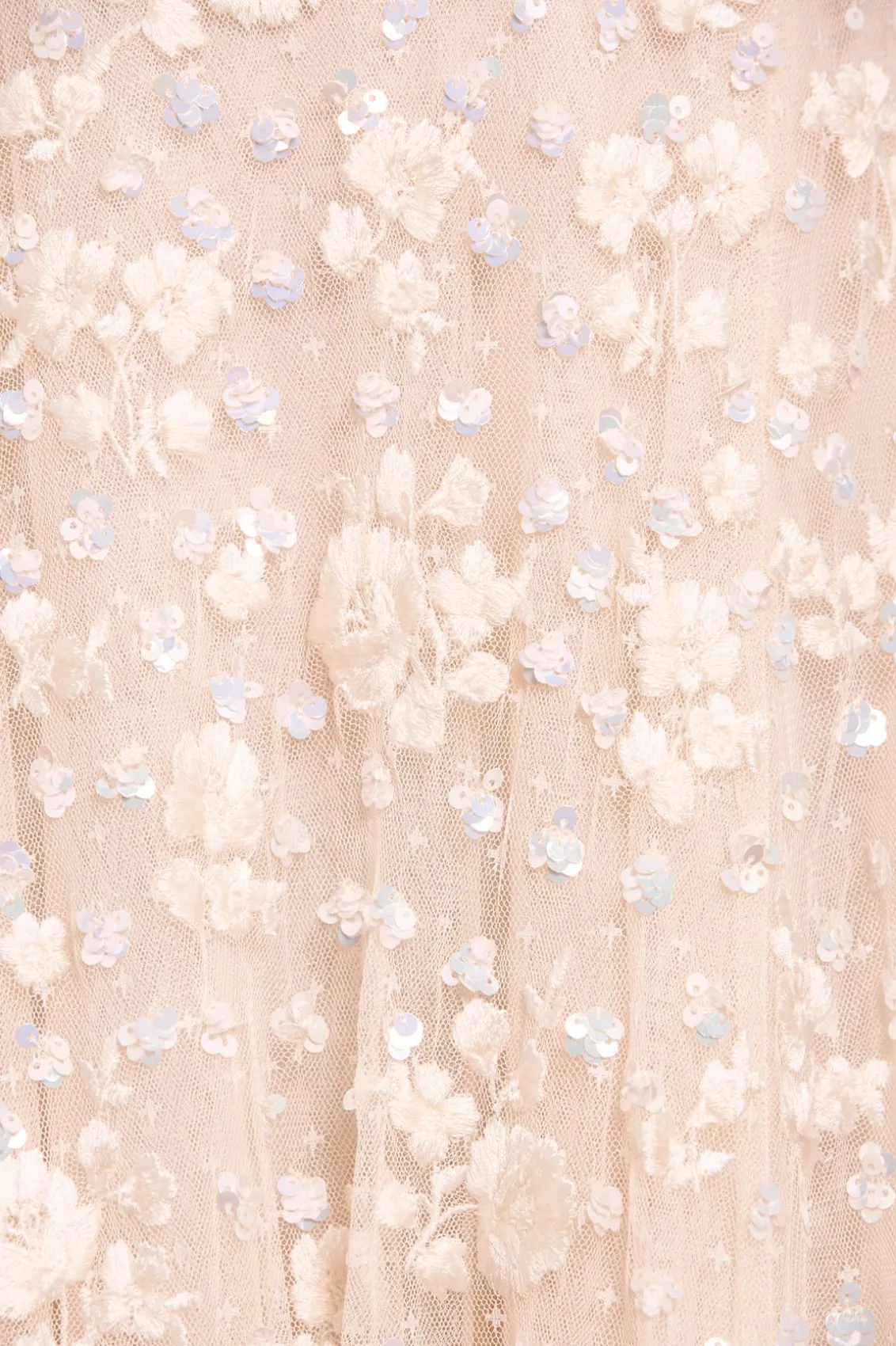 Bridal | Mummy & Me^Needle & Thread Dahlia Ditsy Short Cape Ankle Gown Champagne