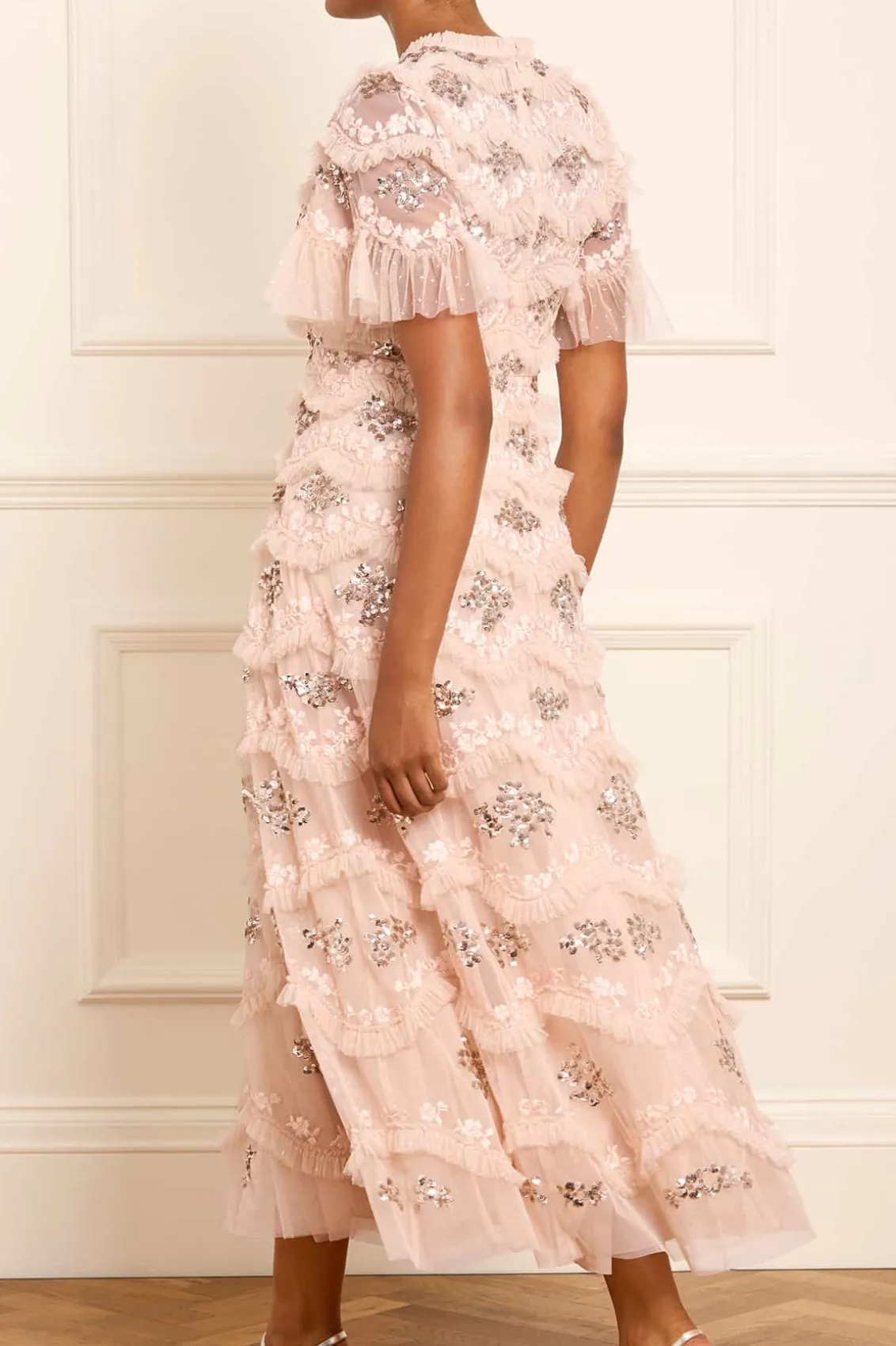 Mummy & Me | Evening Dresses^Needle & Thread Daisy Wave Ankle Gown Beige