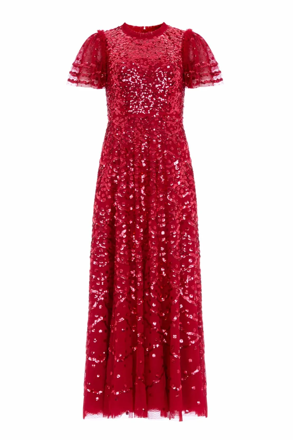 Evening Dresses | Embellished Dresses^Needle & Thread Deco Dot Ankle Gown Red
