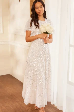 Bridal | Evening Dresses^Needle & Thread Deco Dot Gloss Ankle Gown Champagne