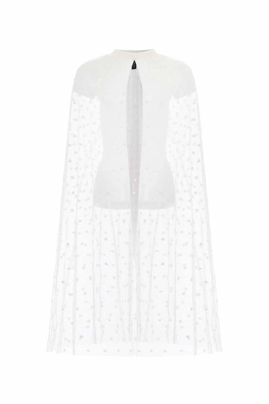 Wedding Wardrobe | Bridal^Needle & Thread Dot Shimmer Open Midaxi Cape Champagne