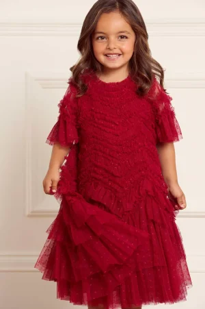 Mummy & Me | Kids Responsibly Sourced^Needle & Thread Elia Kids Dress Red