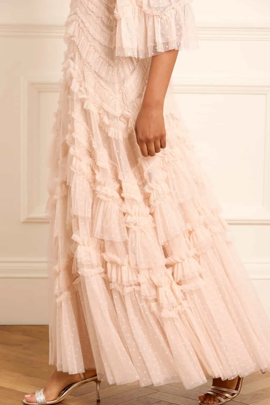 Mummy & Me | Evening Dresses^Needle & Thread Elia Long Sleeve Gown Beige