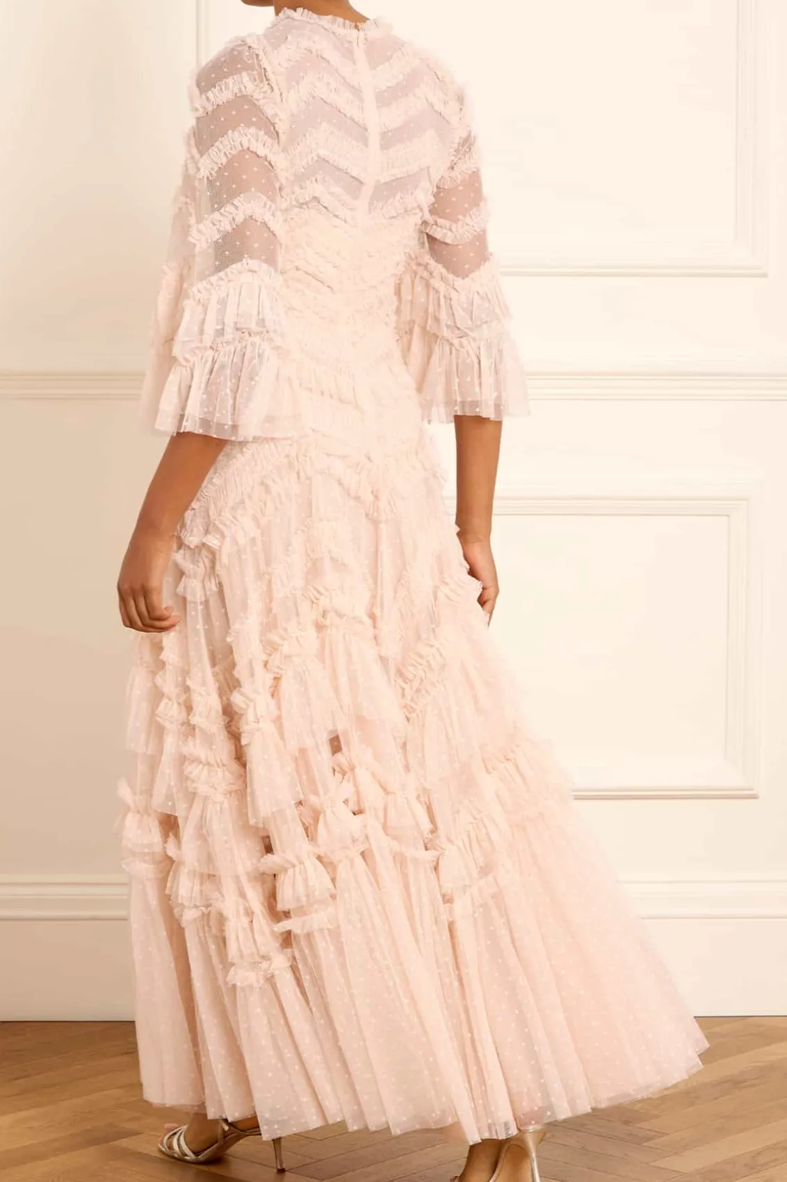 Mummy & Me | Evening Dresses^Needle & Thread Elia Long Sleeve Gown Beige