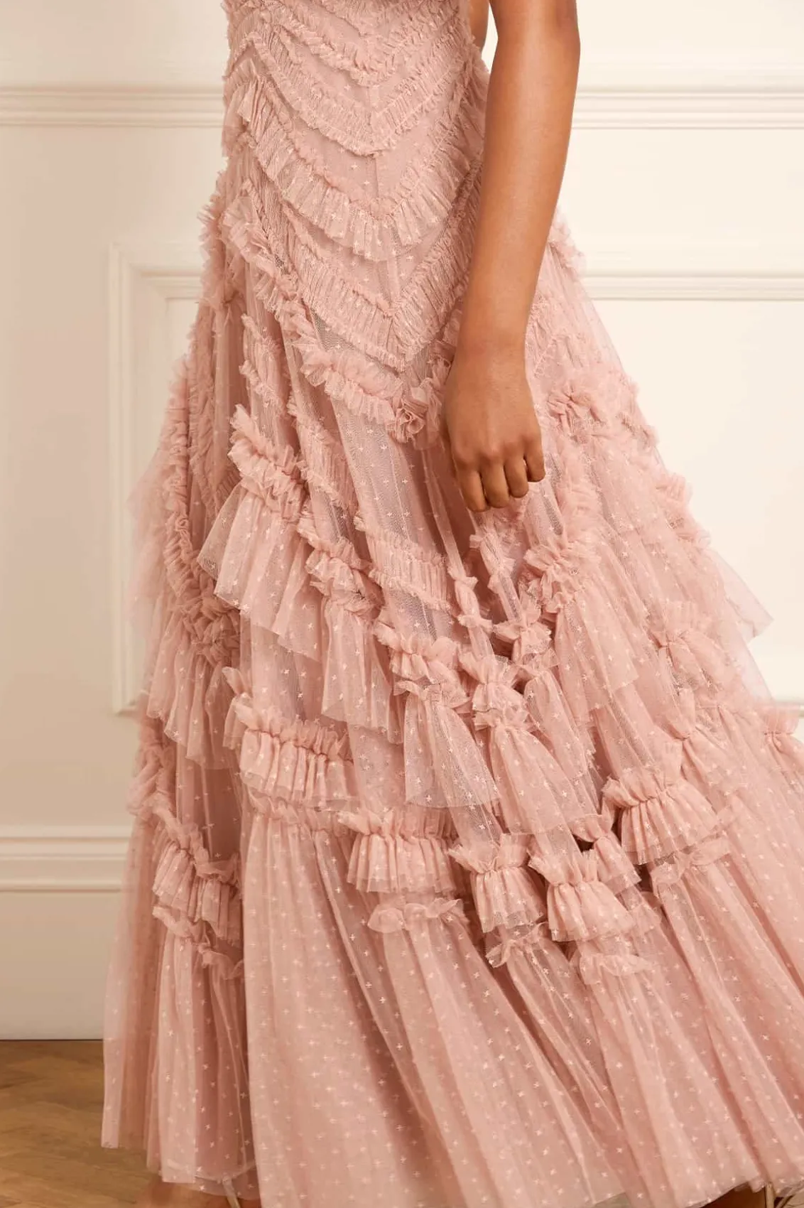 Evening Dresses | Responsibly Sourced^Needle & Thread Elia Short Sleeve Gown Pink