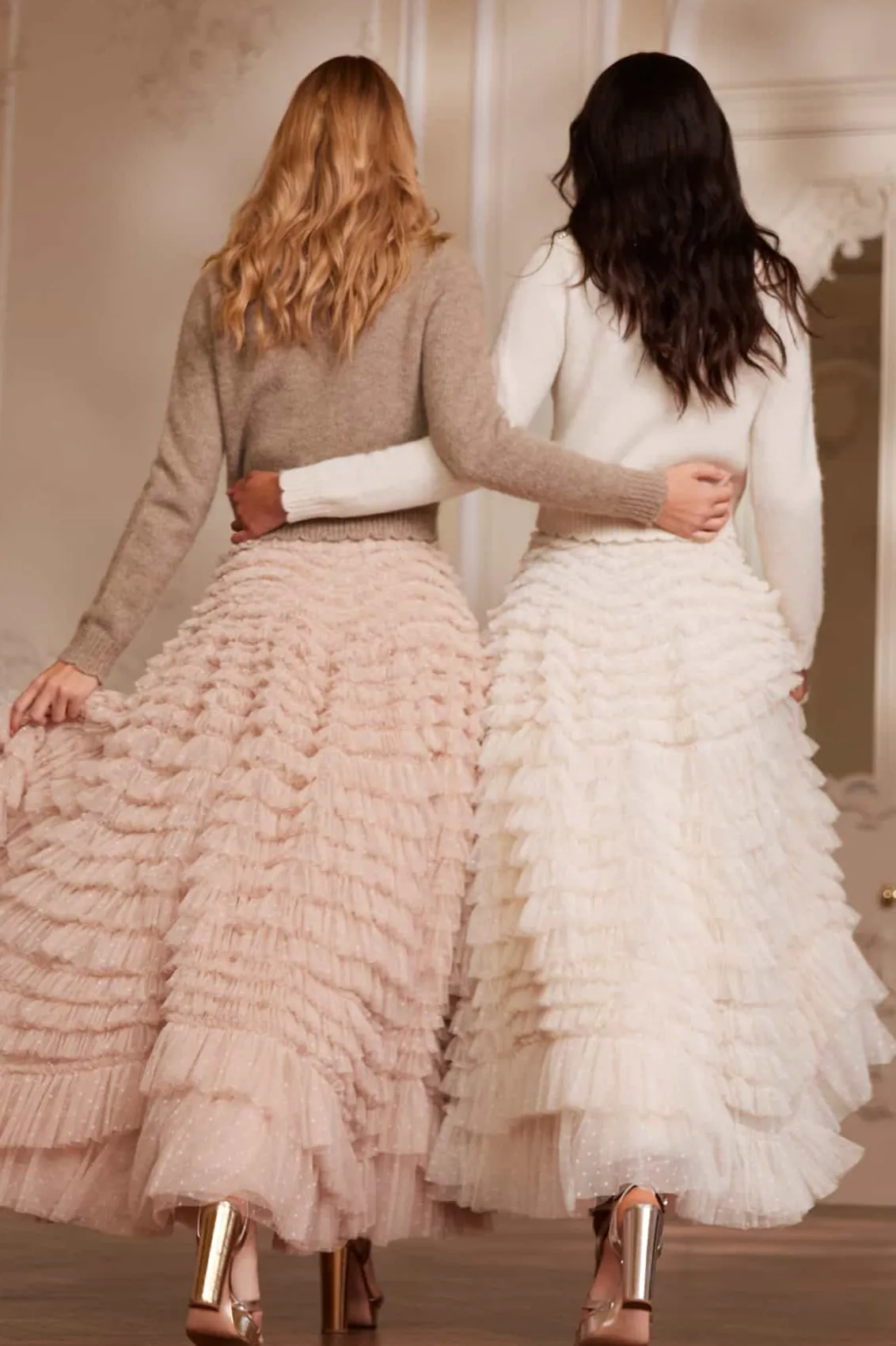 Wedding Wardrobe | Knitwear^Needle & Thread Embellished Collar Short Cardigan Champagne