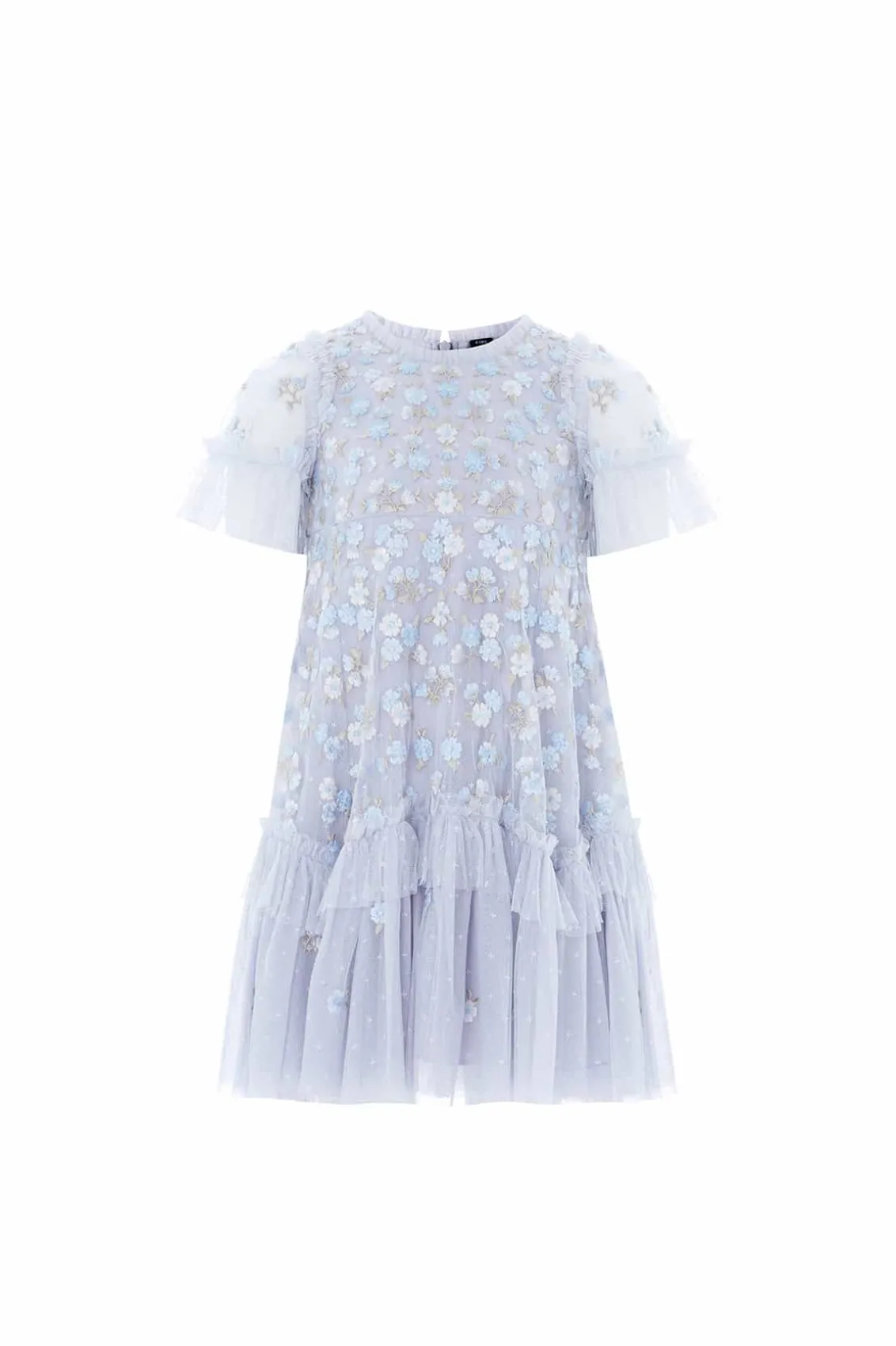 Kids Embroidered Dresses | Kids Responsibly Sourced^Needle & Thread Evening Primrose Kids Dress Blue