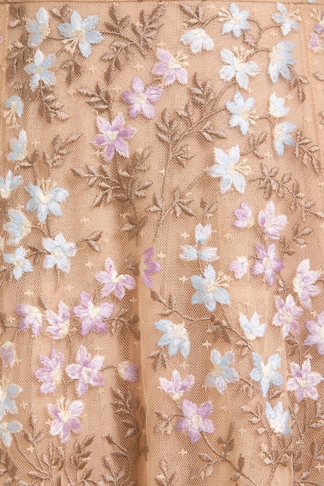 Evening Dresses | Embroidered Dresses^Needle & Thread Everett Bloom One-Shoulder Ankle Gown Gold