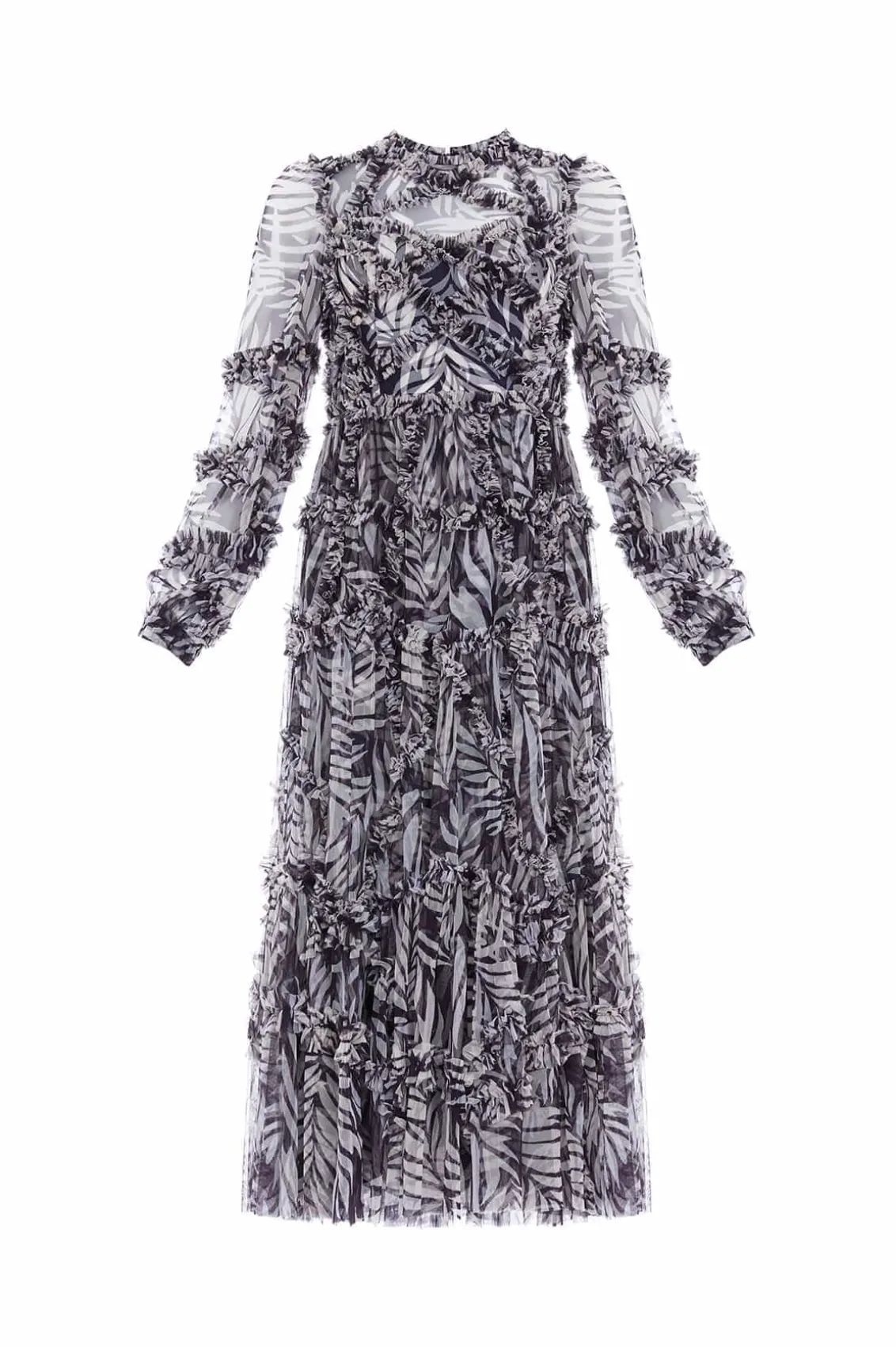 Wedding Guest | Evening Dresses^Needle & Thread Feather Ruffle Ballerina Dress Blue