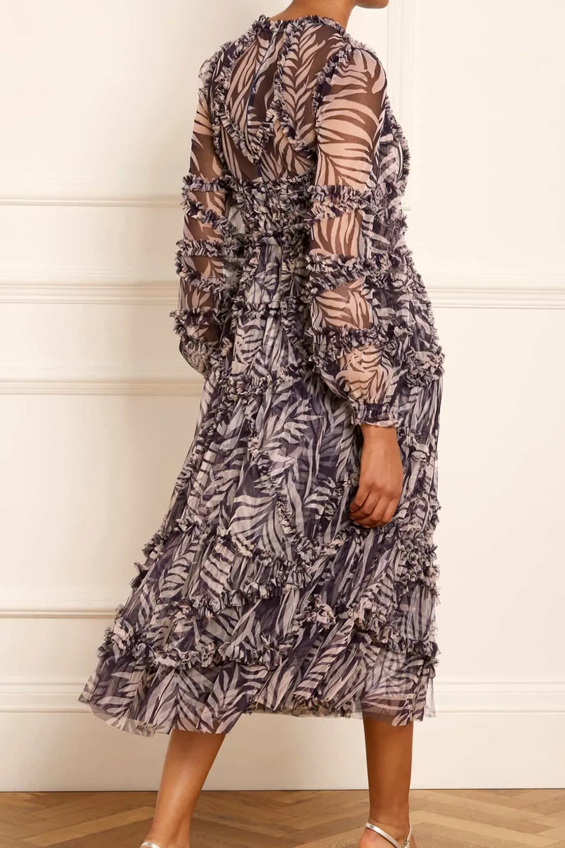 Wedding Guest | Evening Dresses^Needle & Thread Feather Ruffle Ballerina Dress Blue