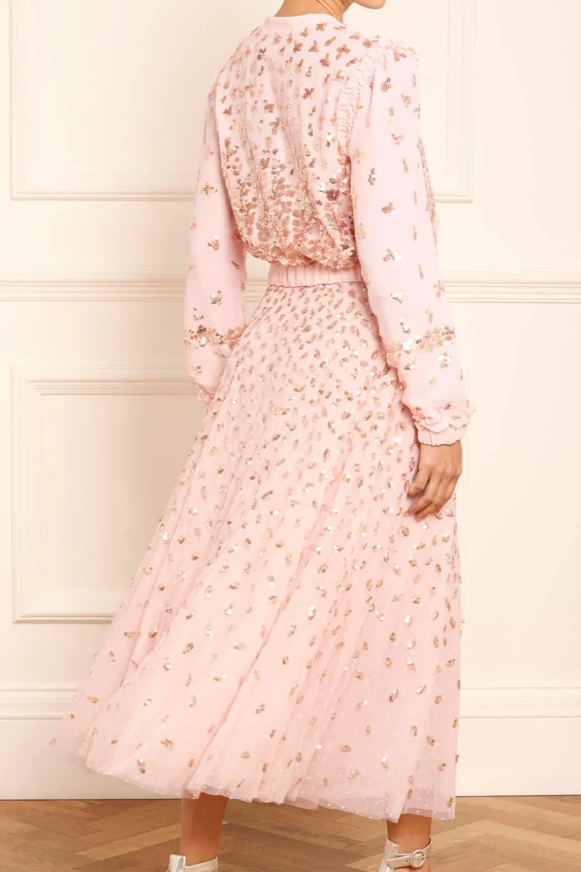 Mummy & Me^Needle & Thread Fern Georgette Bomber Jacket Pink