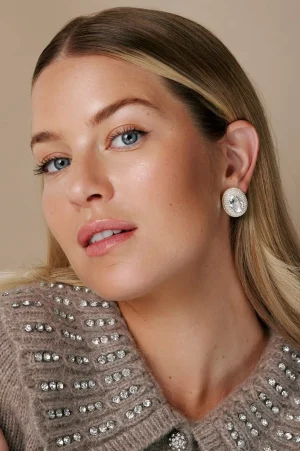 Wedding Wardrobe | Needle & Thread X Soru^Needle & Thread Forever Crystal Stud Earrings Silver