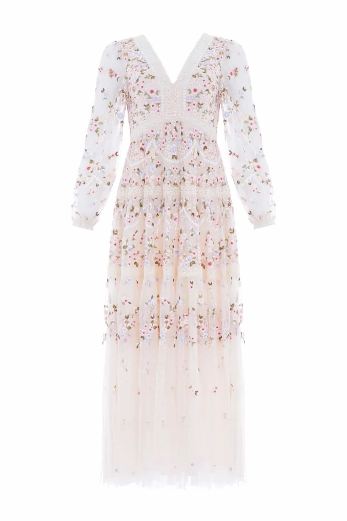 Bridesmaid | Mummy & Me^Needle & Thread Garland Ribbon Ankle Gown Champagne