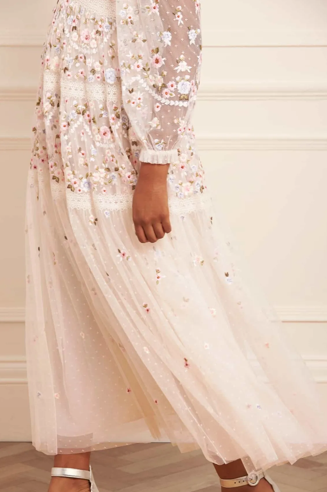 Bridesmaid | Mummy & Me^Needle & Thread Garland Ribbon Ankle Gown Champagne