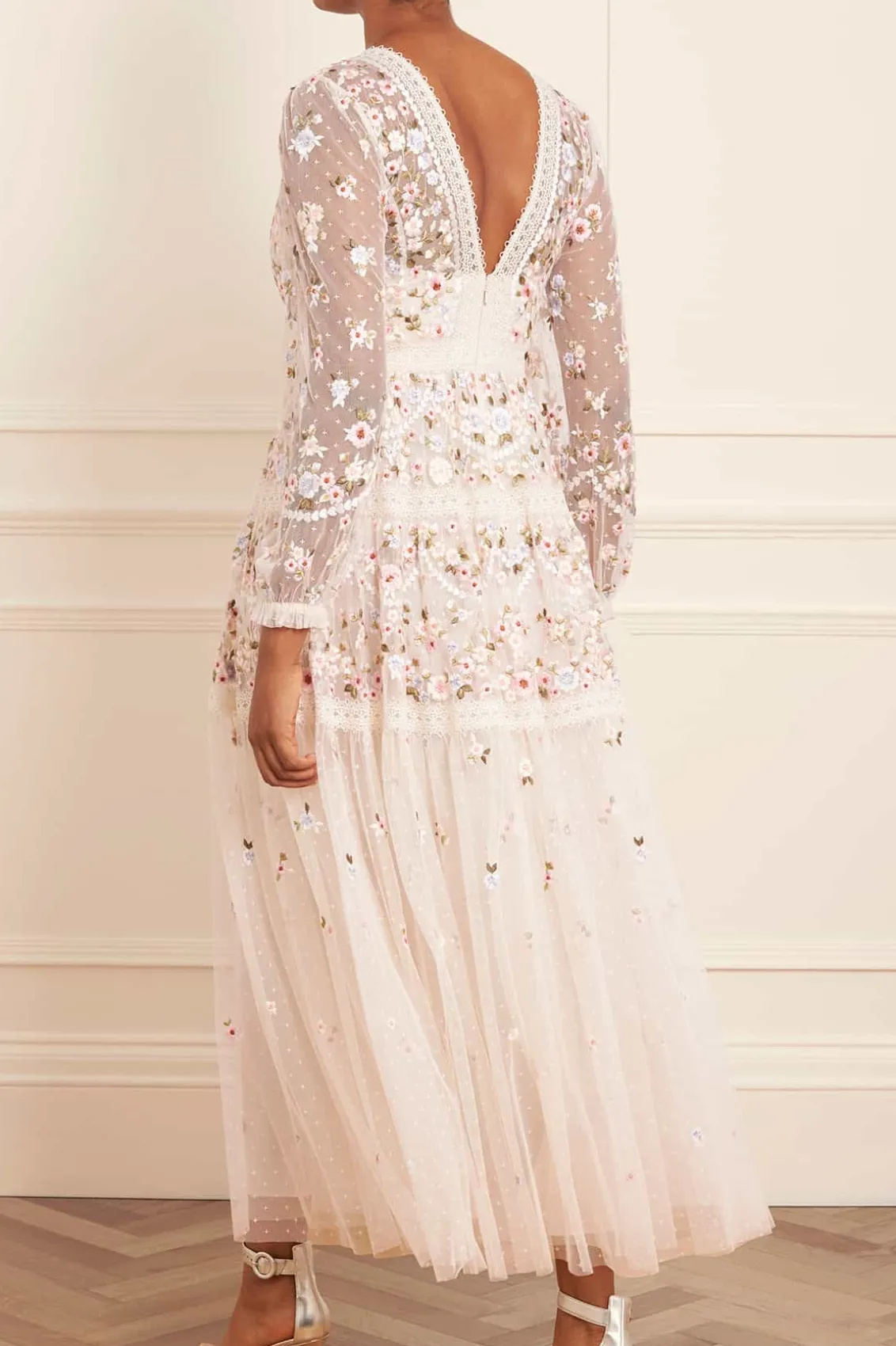 Bridesmaid | Mummy & Me^Needle & Thread Garland Ribbon Ankle Gown Champagne