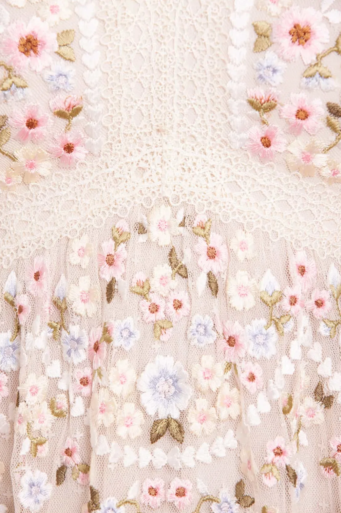 Mummy & Me | Evening Dresses^Needle & Thread Garland Ribbon Midaxi Dress Champagne