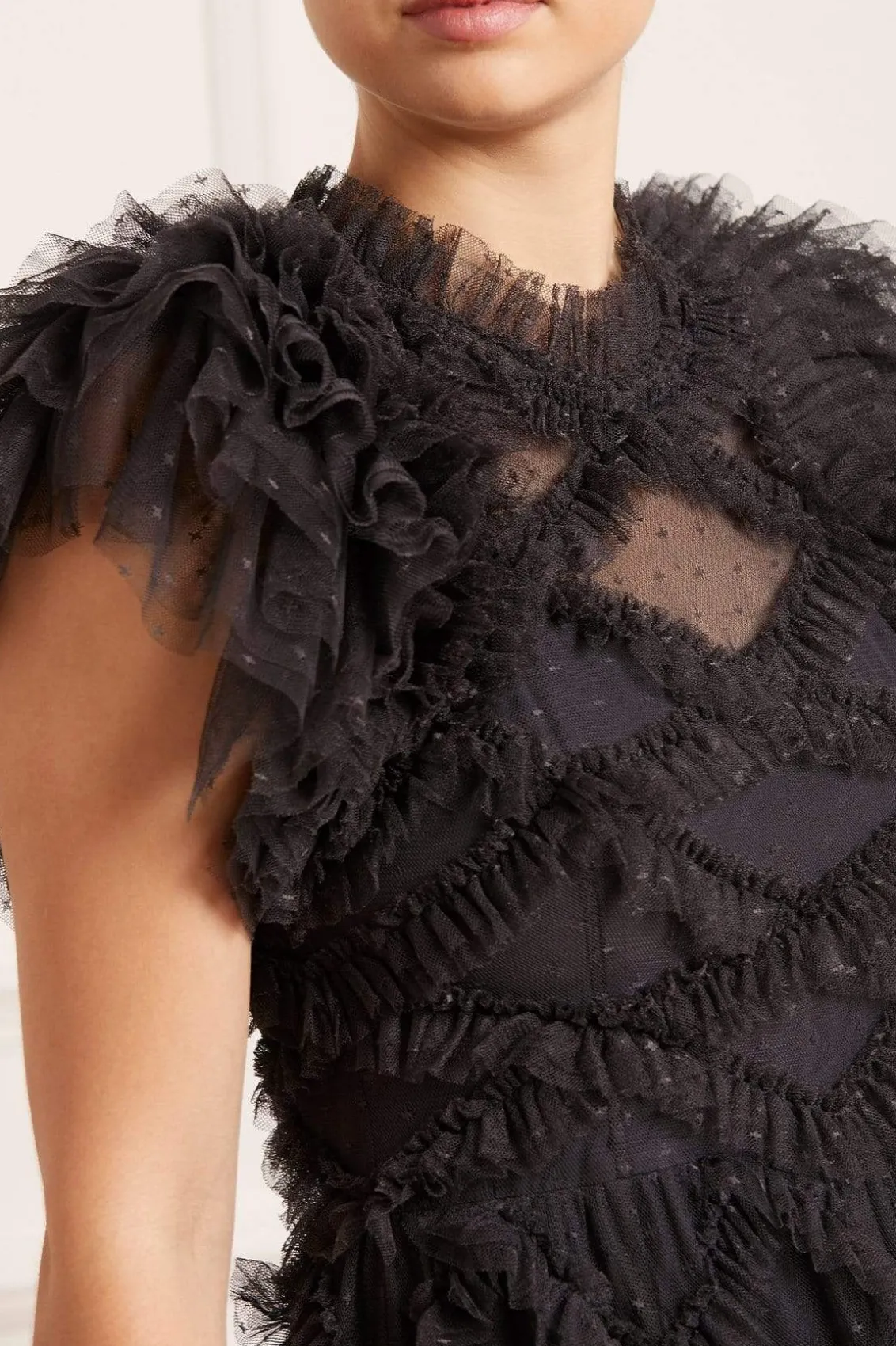 Evening Dresses | Exclusives^Needle & Thread Genevieve Ruffle Gown Black