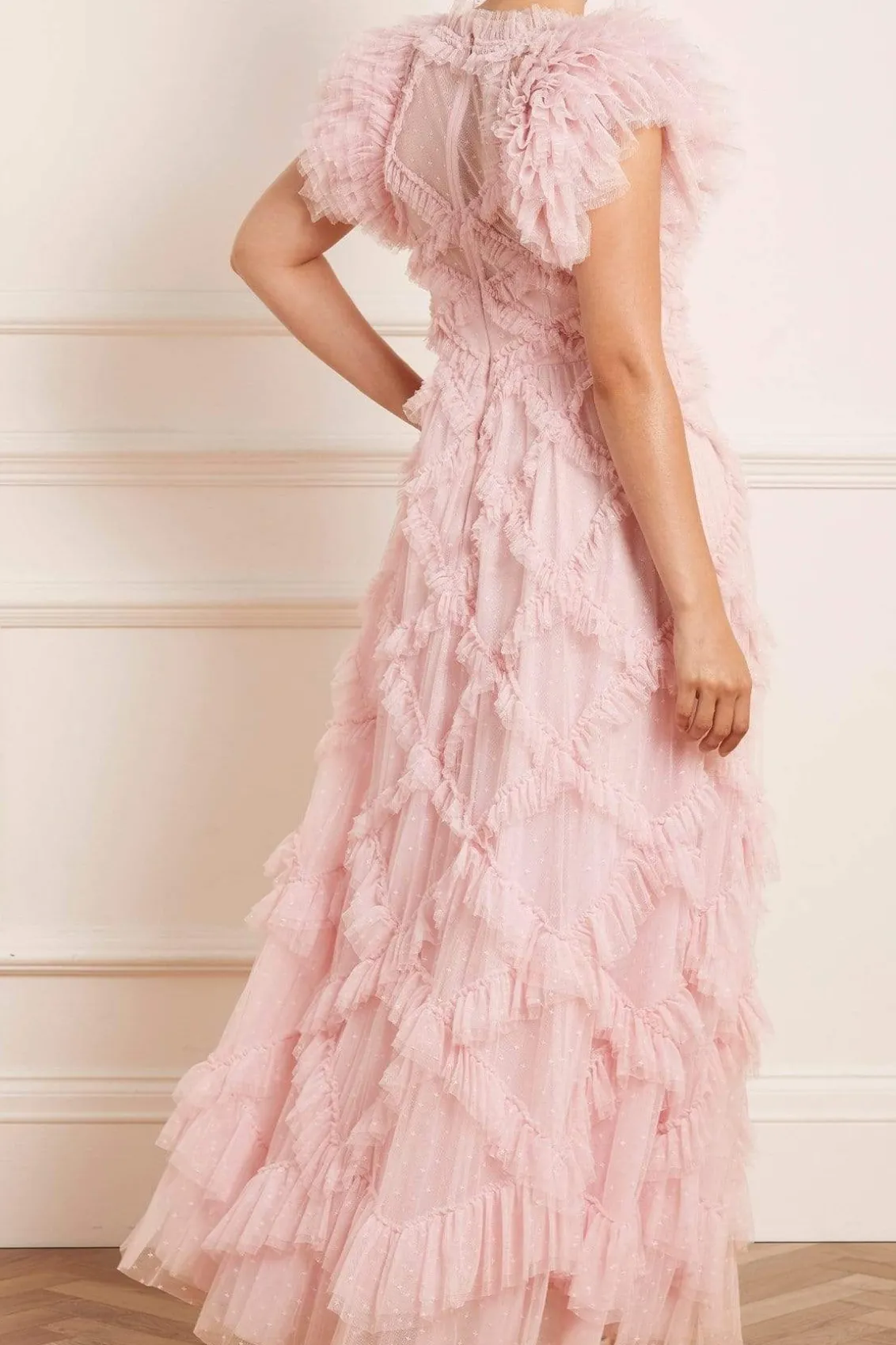Mummy & Me | Evening Dresses^Needle & Thread Genevieve Ruffle Gown Pink