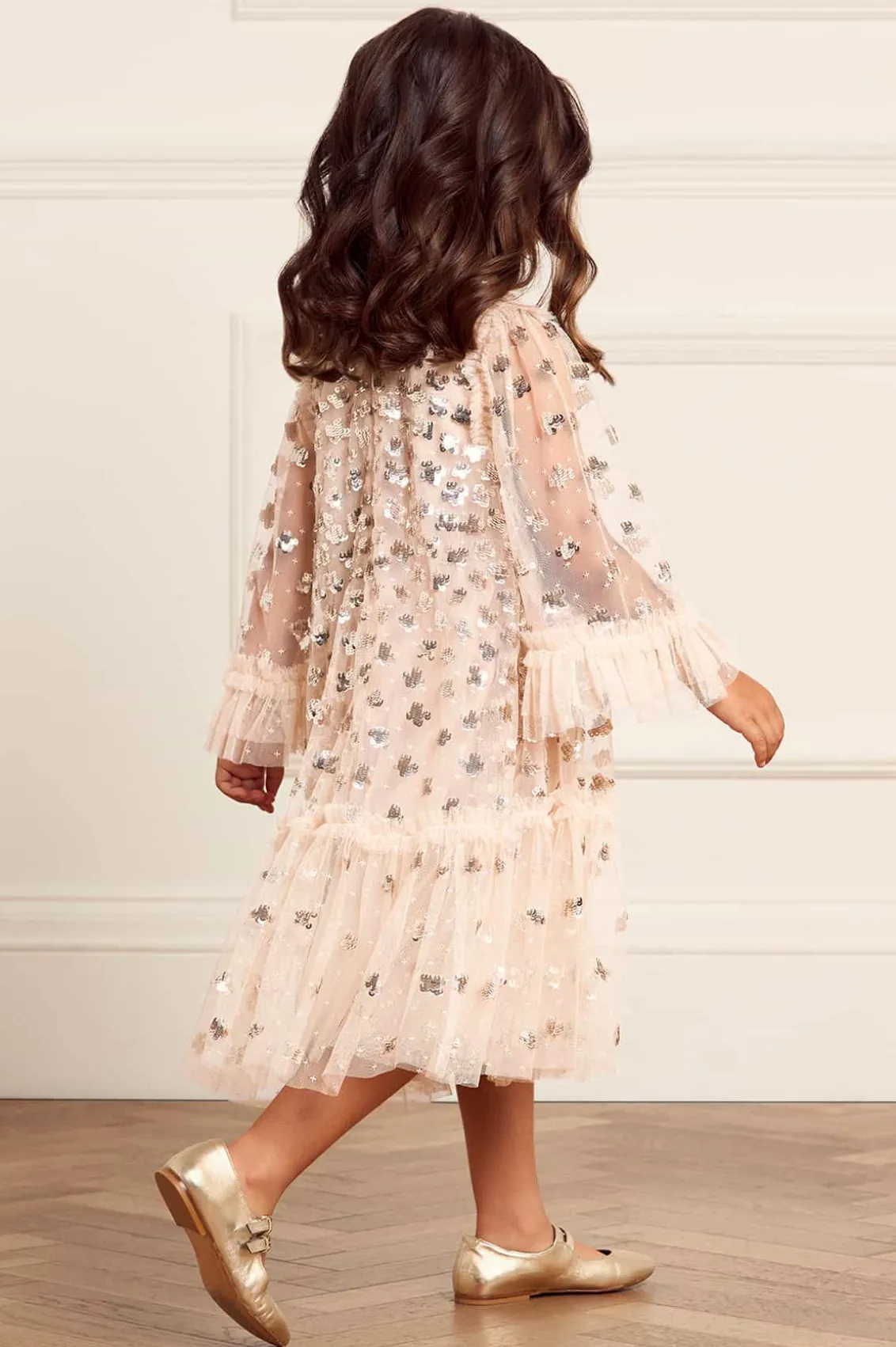 Mummy & Me | Kids Embellished Dresses^Needle & Thread Glisten Kids Dress Beige