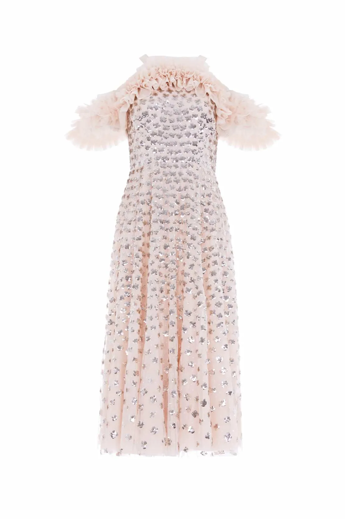 Mummy & Me | Evening Dresses^Needle & Thread Glisten Off-Shoulder Ballerina Dress Beige