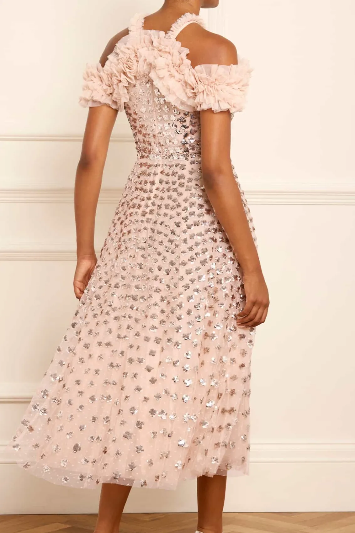 Mummy & Me | Evening Dresses^Needle & Thread Glisten Off-Shoulder Ballerina Dress Beige