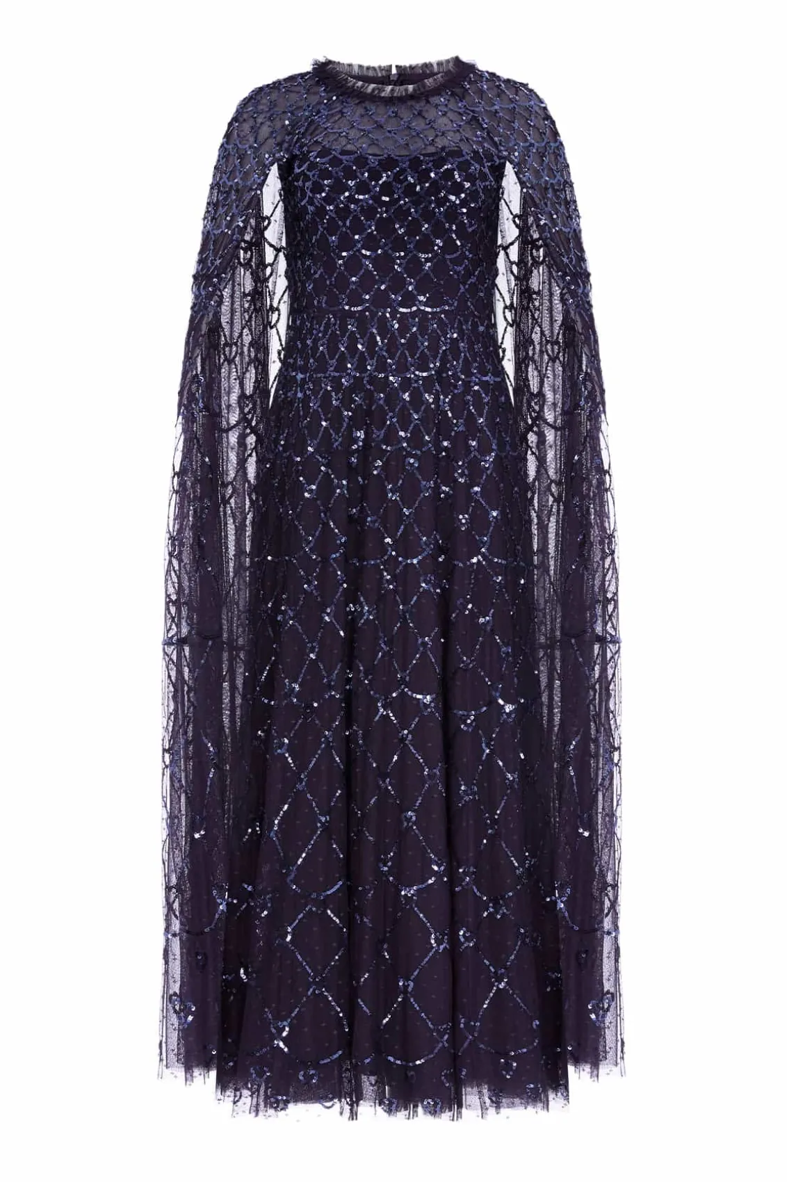 Evening Dresses | Embellished Dresses^Needle & Thread Heart Lattice Ankle Gown Blue