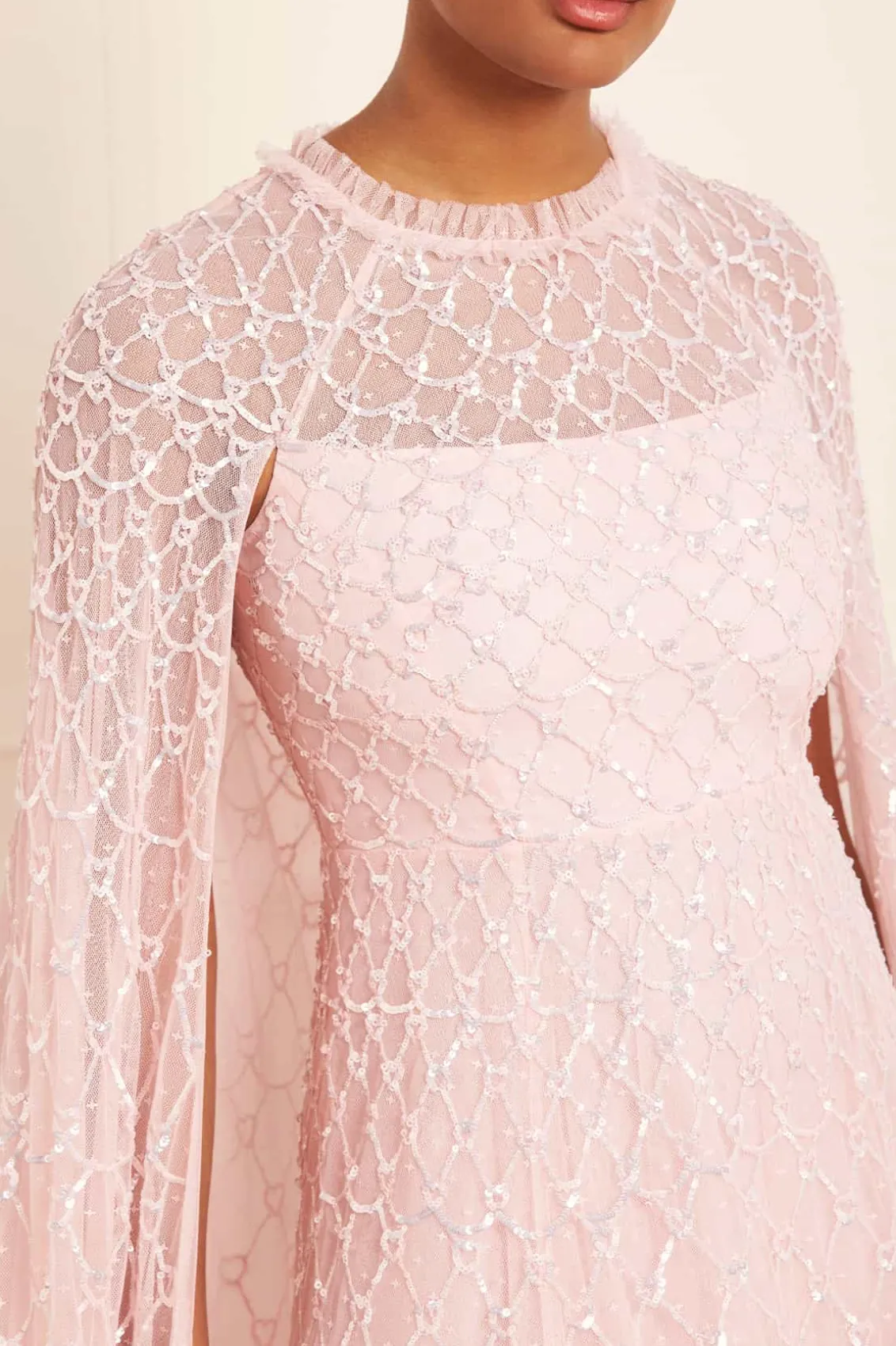 Mummy & Me | Evening Dresses^Needle & Thread Heart Lattice Ankle Gown Pink