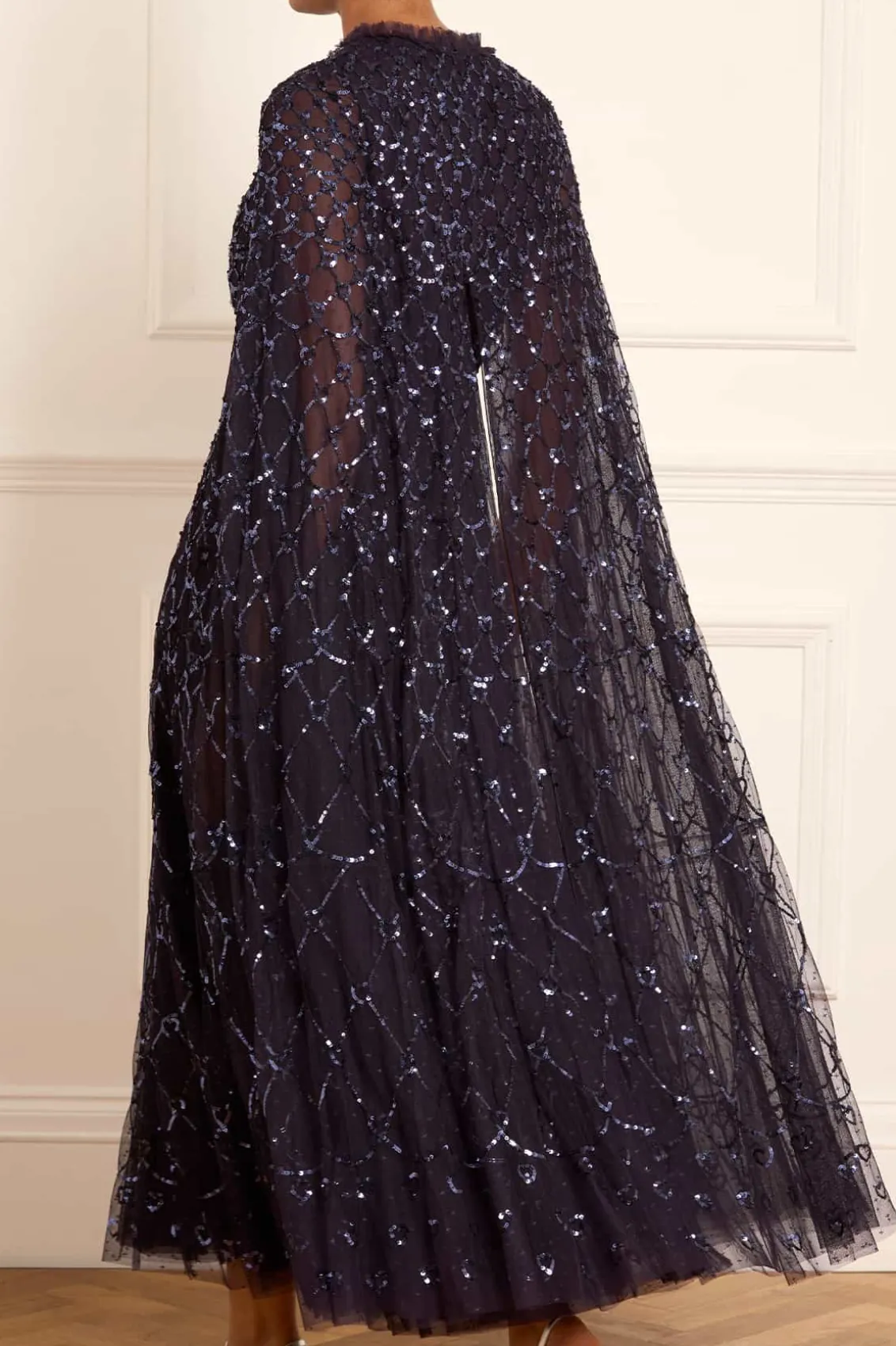Evening Dresses | Embellished Dresses^Needle & Thread Heart Lattice Ankle Gown Blue